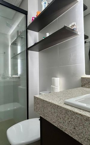 Apartamento para alugar com 50m², 1 quarto e 1 vaga Apartamento para alugar com 50m², 1 quarto e 1 vagaBanheiro