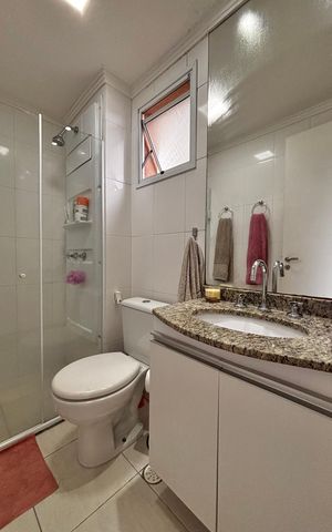 Apartamento à venda com 77m², 2 quartos e 2 vagas Apartamento à venda com 77m², 2 quartos e 2 vagasBanheiro suíte