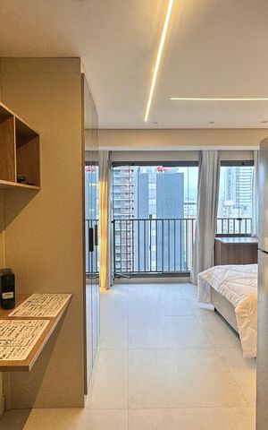 Studio para alugar com 27m², 1 quarto e sem vaga