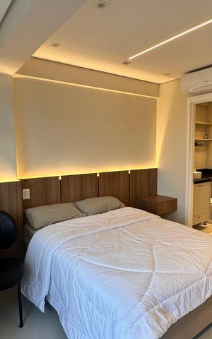 Studio para alugar com 27m², 1 quarto e sem vaga
