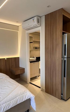 Studio para alugar com 27m², 1 quarto e sem vaga