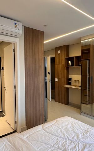 Studio para alugar com 27m², 1 quarto e sem vaga
