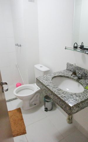Apartamento para alugar com 136m², 3 quartos e 2 vagasBanheiro do Terraço