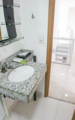 Apartamento para alugar com 136m², 3 quartos e 2 vagasBanheiro do Terraço