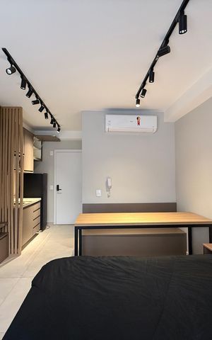 Studio para alugar com 24m², 1 quarto e sem vaga