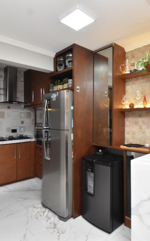Casa à venda com 75m², 2 quartos e 2 vagasSala/Cozinha