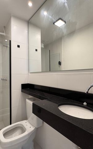 Apartamento para alugar com 60m², 3 quartos e 1 vaga Apartamento para alugar com 60m², 3 quartos e 1 vagaBanheiro Social