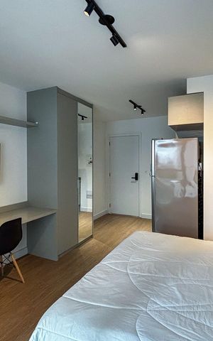 Apartamento para alugar com 25m², 1 quarto e sem vaga
