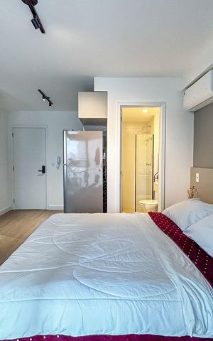 Apartamento para alugar com 25m², 1 quarto e sem vaga