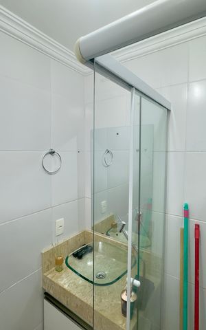 Apartamento à venda com 56m², 3 quartos e 1 vaga Apartamento à venda com 56m², 3 quartos e 1 vagaBanheiro 2