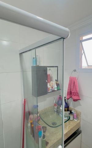 Apartamento à venda com 56m², 3 quartos e 1 vaga Apartamento à venda com 56m², 3 quartos e 1 vagaBanheiro 1
