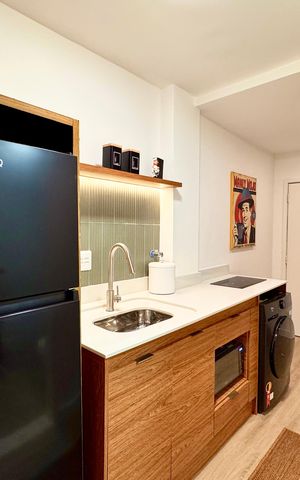 Studio à venda com 33m², 1 quarto e sem vaga