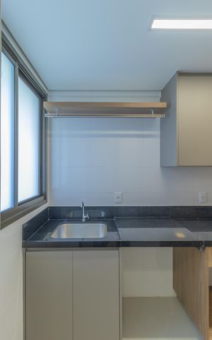 Apartamento à venda com 74m², 3 quartos e 2 vagas Apartamento à venda com 74m², 3 quartos e 2 vagasCozinha e Área de Serviço