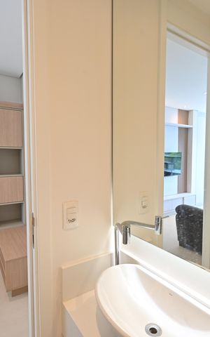 Apartamento para alugar com 40m², 1 quarto e 1 vagaLavabo