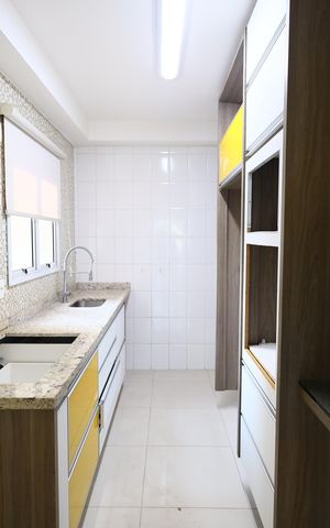 Apartamento para alugar com 87m², 2 quartos e 2 vagasCozinha e Área de Serviço