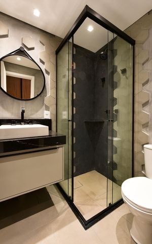 Apartamento para alugar com 53m², 1 quarto e 1 vaga Apartamento para alugar com 53m², 1 quarto e 1 vagaBanheiro