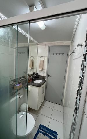 Apartamento à venda com 48m², 2 quartos e 1 vaga Apartamento à venda com 48m², 2 quartos e 1 vagaBanheiro