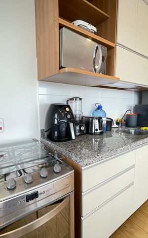 Apartamento para alugar com 52m², 1 quarto e 1 vaga Apartamento para alugar com 52m², 1 quarto e 1 vagaCozinha e Área de Serviço