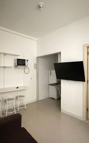 Apartamento para alugar com 27m², 1 quarto e sem vaga