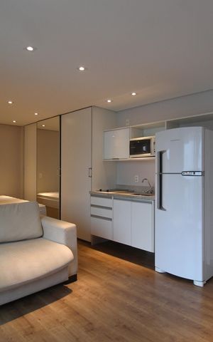 Apartamento para alugar com 32m², 1 quarto e 1 vagaSala/Cozinha