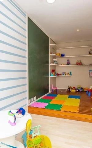 Apartamento para alugar com 140m², 3 quartos e 2 vagasÁrea comum - Brinquedoteca