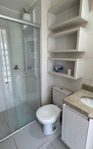 Apartamento para alugar com 32m², 1 quarto e 1 vaga Apartamento para alugar com 32m², 1 quarto e 1 vagaBanheiro da Suíte