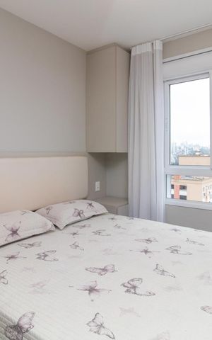 Apartamento para alugar com 42m², 1 quarto e 1 vaga