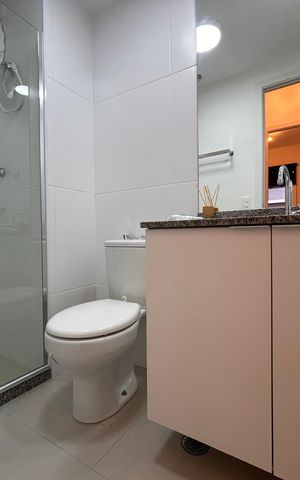 Apartamento à venda com 34m², 1 quarto e sem vaga Apartamento à venda com 34m², 1 quarto e sem vagaBanheiro da Suíte