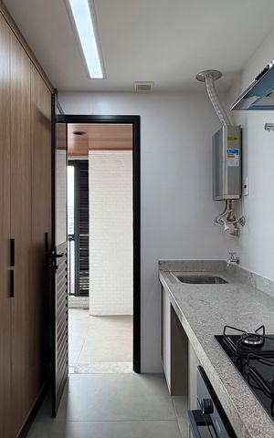 Apartamento para alugar com 55m², 1 quarto e 1 vaga Apartamento para alugar com 55m², 1 quarto e 1 vagaCozinha e Área de Serviço