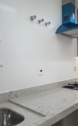 Apartamento para alugar com 55m², 1 quarto e 1 vaga Apartamento para alugar com 55m², 1 quarto e 1 vagaCozinha e Área de Serviço