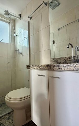 Apartamento à venda com 75m², 3 quartos e 2 vagas Apartamento à venda com 75m², 3 quartos e 2 vagasBanheiro social