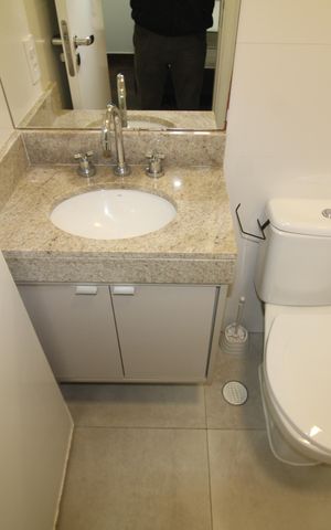 Studio para alugar com 50m², 2 quartos e 1 vagaBanheiro 1