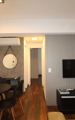 Studio para alugar com 50m², 2 quartos e 1 vagaSala / Cozinha