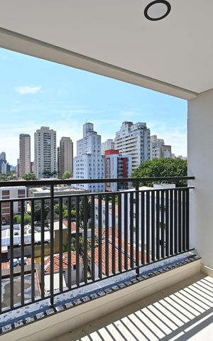 Apartamento à venda com 37m², 2 quartos e sem vagaVaranda