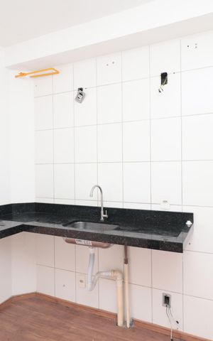 Studio à venda com 29m², 1 quarto e sem vagaCozinha