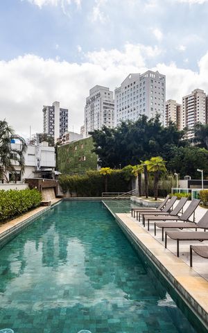 Studio à venda com 29m², 1 quarto e 1 vagaPiscina