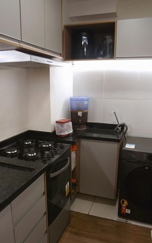 Apartamento à venda com 36m², 2 quartos e 1 vagaCozinha e Área de Serviço