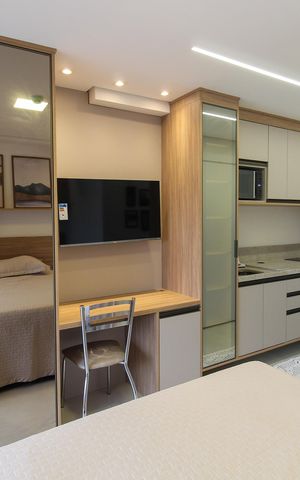 Apartamento para alugar com 25m², 1 quarto e sem vaga Apartamento para alugar com 25m², 1 quarto e sem vagaSala/Quarto