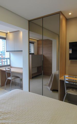 Apartamento para alugar com 25m², 1 quarto e sem vaga Apartamento para alugar com 25m², 1 quarto e sem vagaSala/Quarto