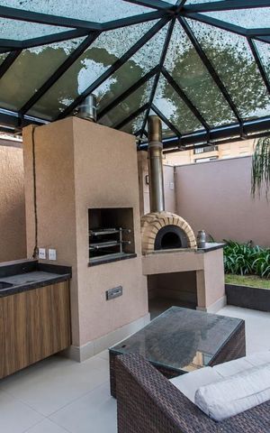 Apartamento à venda com 110m², 3 quartos e 2 vagas Apartamento à venda com 110m², 3 quartos e 2 vagasÁrea comum - Churrasqueira