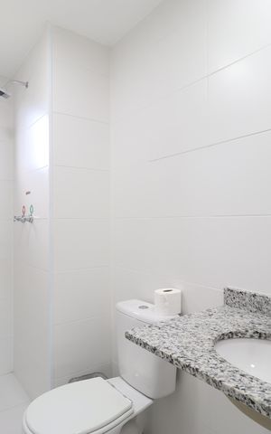Apartamento para alugar com 55m², 2 quartos e 1 vagaBanheiro da Suíte