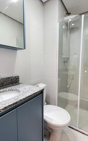 Apartamento para alugar com 25m², 1 quarto e sem vaga Apartamento para alugar com 25m², 1 quarto e sem vagaBanheiro