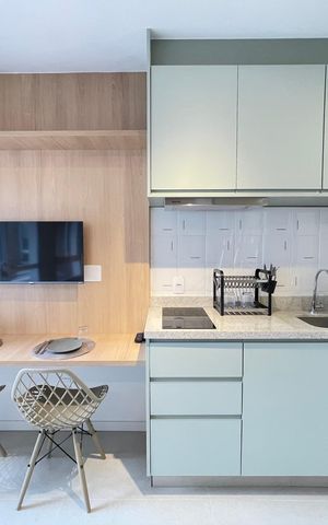 Apartamento para alugar com 25m², 1 quarto e sem vaga Apartamento para alugar com 25m², 1 quarto e sem vagaCozinha