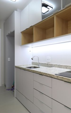 Studio para alugar com 27m², 1 quarto e sem vagaCozinha 