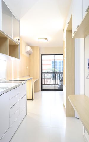 Studio para alugar com 27m², 1 quarto e sem vagaCozinha 