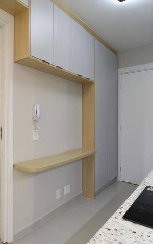 Studio para alugar com 27m², 1 quarto e sem vagaCozinha 