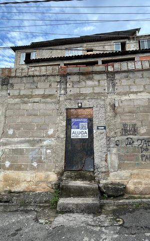 Casa para alugar com 50m², 1 quarto e 1 vagaFachada + placa