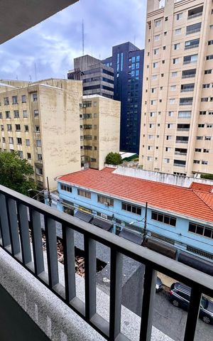 Studio à venda com 26m², 1 quarto e sem vaga Studio à venda com 26m², 1 quarto e sem vagaVaranda
