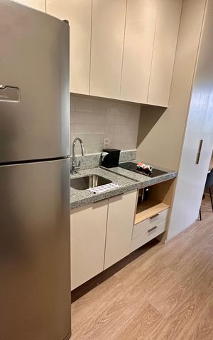 Studio à venda com 26m², 1 quarto e sem vaga Studio à venda com 26m², 1 quarto e sem vagaCozinha