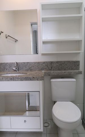 Apartamento para alugar com 85m², 3 quartos e 2 vagasBanheiro do Quarto 2
